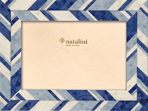 Natalini J-LOUIS AZZURRA 13X18 fotolijst met ondersteuning voor tafel, Tulipwood, lichtblauw, 13 x 18 x 1,5