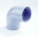 DYKA Bocht 1x mof 1x spie 87.5° PVC grijs keurmerk BRL2012 80mm