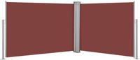 vidaXL Windscherm uittrekbaar 100x1000 cm bruin