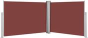 vidaXL Windscherm uittrekbaar 100x1000 cm bruin