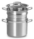 Le Creuset Magnetik Kookpan - 20 cm - RVS - Met Pastamand