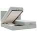 vidaXL lit plateforme avec matelas velours gris clair 180x200cm
