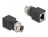 DeLOCK 60060 M12 RJ-45 Zwart