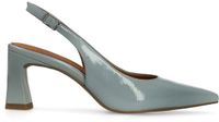 No Stress Dames Blauwe Lak Slingbacks Maat 42
