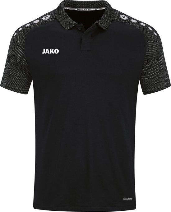 JAKO Performance Polo - Zwart/Antra Light - Maat 3XL - Heren