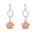 Orphelia ZO-7377 - Oorhangers Bloem - Zilver 925 - Zirkonia - 2.5 cm