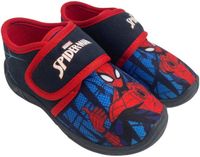 Leomil Spiderman - Pantoffels kinderen voor jongens - Sloffen kind met klittenbandsluiting - Schoenen van 2 tot 8 jaar - Maat 27 - Blauw