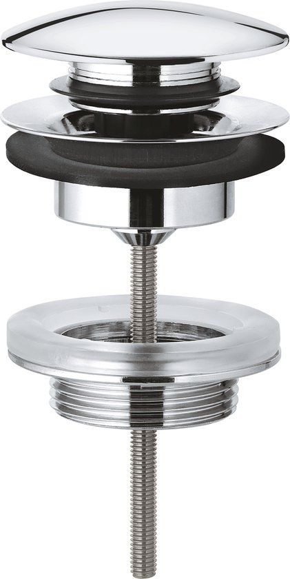 GROHE klikwaste afvoerplug 5/4" push to open chroom