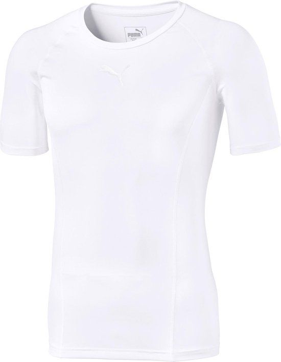 Puma LIGA Baselayer Shortsleeve Sportshirt - Mannen - Wit - Maat S