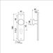 AMI Bouton 160/40 Plaque fixe courte 180/41 RH Cylindre profilé 55 Noir