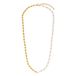 Lucardi Dames Stainless steel goldplated ketting - Ketting - Staal - Goudkleurig - 47 cm