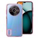 Cool Beschermhoes voor Xiaomi, Redmi A3, metalen rand (roze)