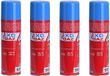 4x Bouteilles de briquet gaz / gaz butane 250 ml