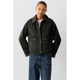 MANGO TEEN katoenen tussenparka - groen