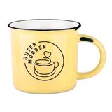 Vintage koffiemok | keramische mok om cadeau te geven | 400 ml | Goedemorgen