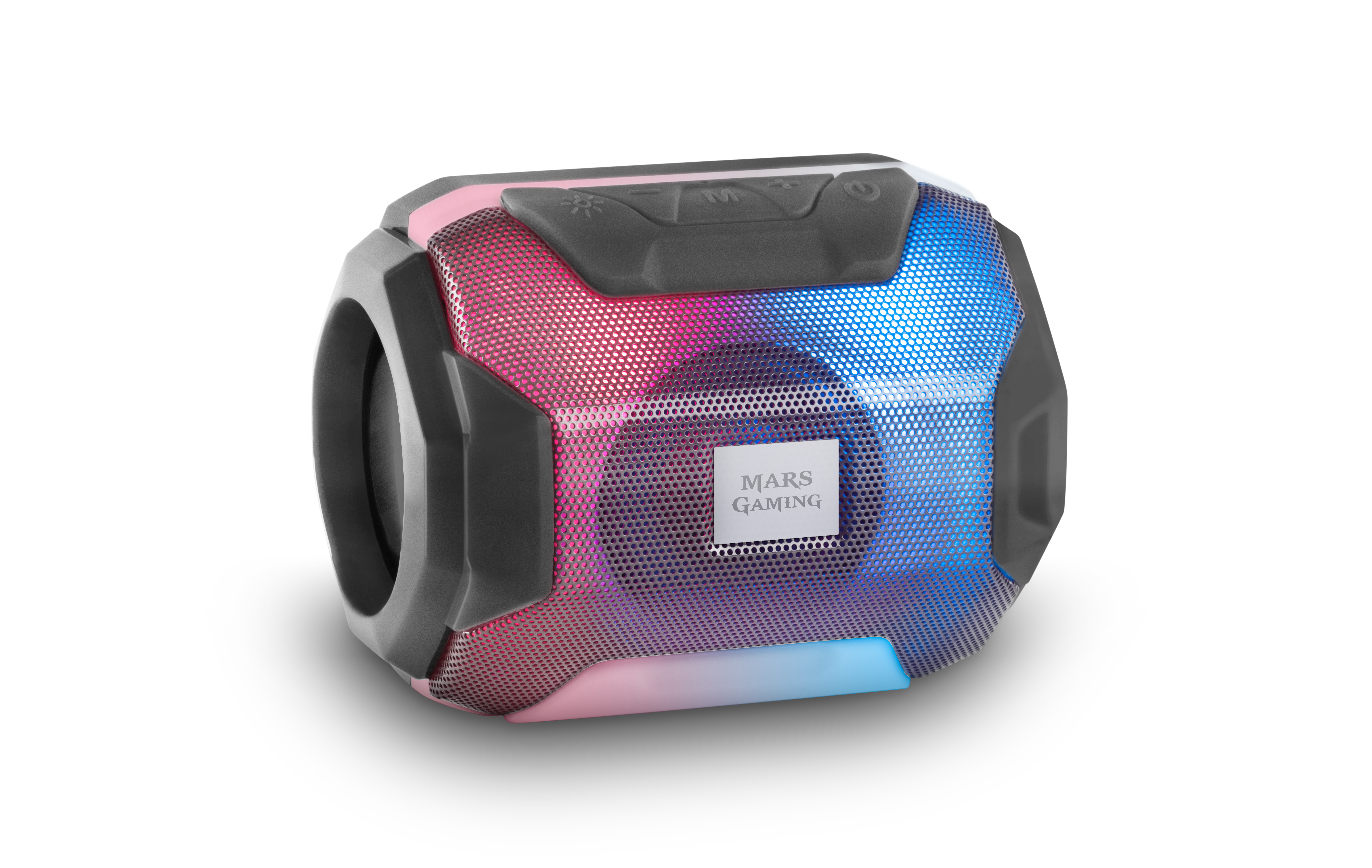 MARS GAMING MSBAX - Draadloze Bluetooth Speaker - Zwart - FM Radio - LED Verlichting