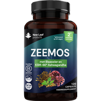 New Leaf Products Zeemos met Blaaswier en KSM-66®️ Ashwagandha - 120 capsules