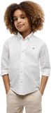 Tommy Hilfiger Kids Lange Mouwen Shirt Wit Katoen/Elastaan Maat 4