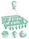 Porte-chaussettes - Étendoir suspendu - 32 pinces - Pliable - Vert