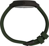 Timex Expedition Capstone Quartz Analoog Horloge Groen En Gunmetal Kast Gemaakt Van 100% Loodarm Messing En Een Armband Van 100% Siliconen 39 TW2Y18000AJ