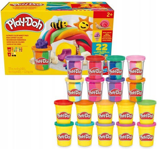 Play-Doh Klei Kleurenmix 22-Pack Navulbuizen F9820