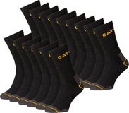 Caterpillar CAT Werksokken Heren Zwart - 15 paar - Maat 41-45