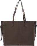 FURLA Leren shopper Ava Tote Muddy Gray + Rosewood Taupe