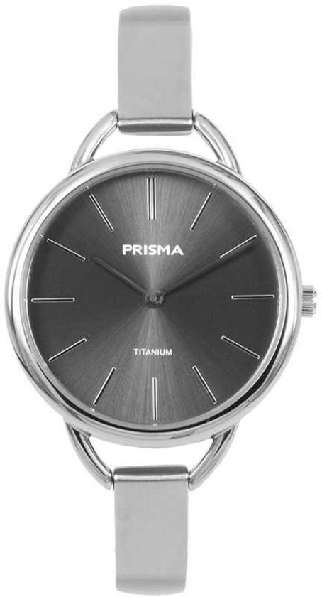 Prisma Dames Simplicity Titanium grijs horloge P.1479