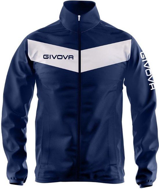 Givova Rain Scudo Sports Jacket - Blue/White - Unisex - XL