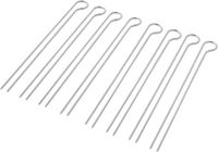 Weber 8402 - Spiezen - Zilver - Nikkelstaal - 4 stuks