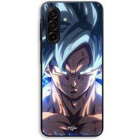 Maniacase Samsung Galaxy A57 Hoesje Dragon Ball Z GOKU Ultra Instinct boos gezicht