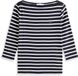 Tommy Hilfiger Dames T-shirt Lange Mouw Boot Hals Katoen XXS