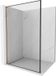 Mexen Kioto L paroi de douche Walk-in 80 x 200 cm, cadre noir, or rose