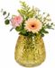 Plume Living Vaas Floran - transparant okergeel - D17 x H20 cm - glas