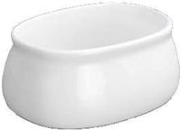 Wilmax WL-996037/A Porseleinen houder voor suikerpakjes wit, 9 cm lang, 6,5 cm breed, 4,5 cm hoogte