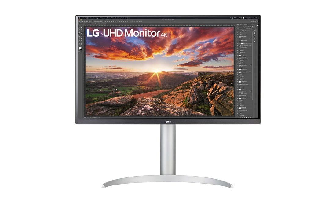 LG 27UP850N-W - 27" 4K Ultra HD LED Monitor - Silver/Black