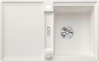 Blanco Silgranieten spoelbak, 77x49 cm, met afvoerbediening en accessoires, InFino, wit