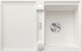 Blanco Silgranieten spoelbak, 77x49 cm, met afvoerbediening en accessoires, InFino, wit