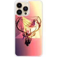 iPhone 14 Pro Max Cerf Hipster Bedrukt siliconen hoesje
