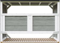 Timbela M982A-TUNDRA GREY - LP SmartSide Kliko ombouw - 3x240L - met deuren - container ombouw hout