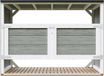 Timbela M982A-TUNDRA GREY - LP SmartSide Kliko ombouw - 3x240L - met deuren - container ombouw hout