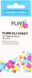 FLWR - Cartridge Canon CLI-526GY Grijs XL Huismerk