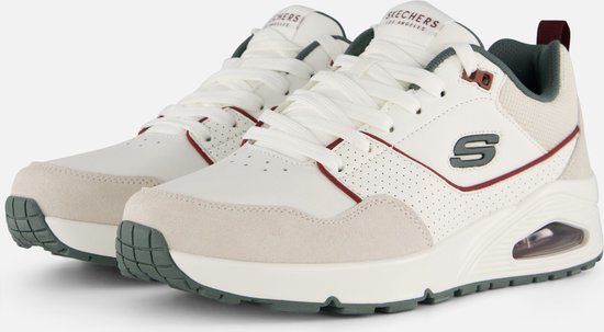 Skechers UNO - RETRO ONE Heren Sneakers - Wit - Maat 46