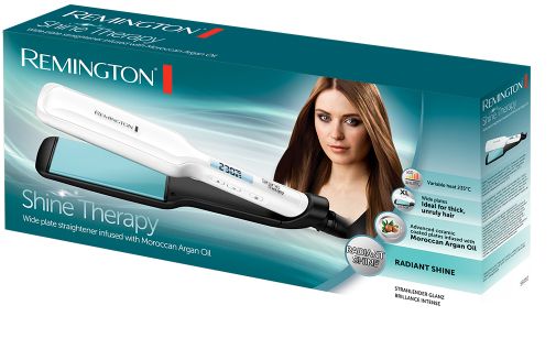 Remington S8550 Shine Therapy Stijltang - Zwart/Wit