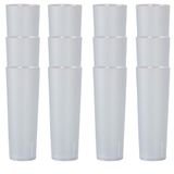 PARENCE. - Set van 20 herbruikbare harde plastic buisglazen - 33 cl / grote capaciteit, voor alle soorten dranken, onbreekbaar