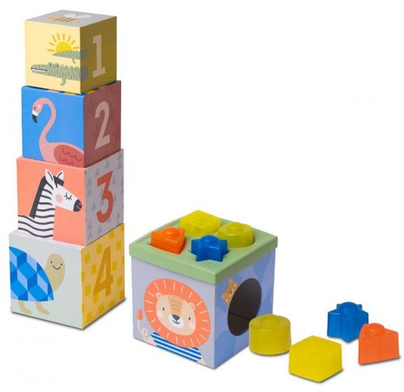Taf Toys Savannah Junior Stapelblokken - 13 Delig - 14 cm