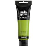 Liquitex Basics 8870064 Monopigmenteerde acrylverf, kunstenaarspigmenten, lichtecht, gemiddelde viscositeit, archiefkwaliteit, zijdeglanzende afwerking, 118ml - Light Olive Green
