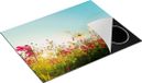 Chefcare Inductie Beschermer Kosmos Bloemenveld 77x59 cm - Multicolor