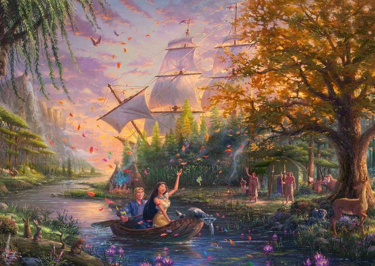 Schmidt Spiele Disney Pocahontas Contourpuzzel 1000 stuk(s)