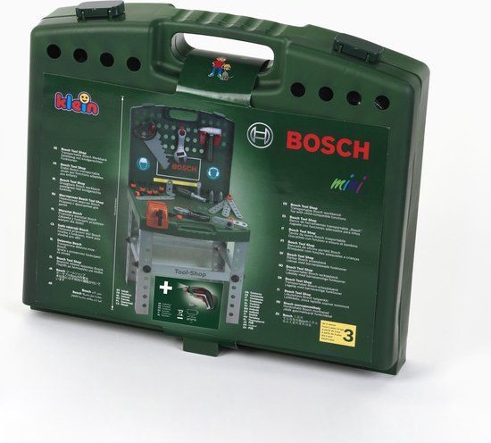 Bosch Speelgoed Werkbank met Ixolino + Accessoires - Donkergroen - 6+ jaar